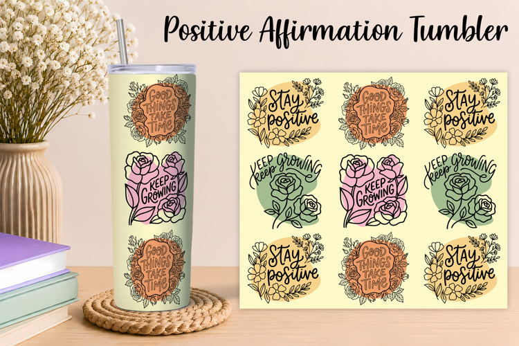Motivational Quote Tumbler Wrap 20 Oz