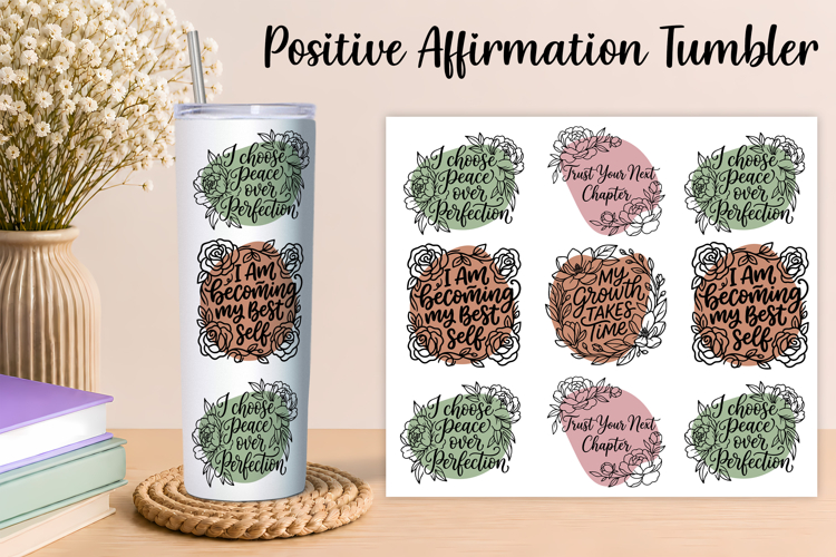 Floral Affirmation Sublimation Wrap
