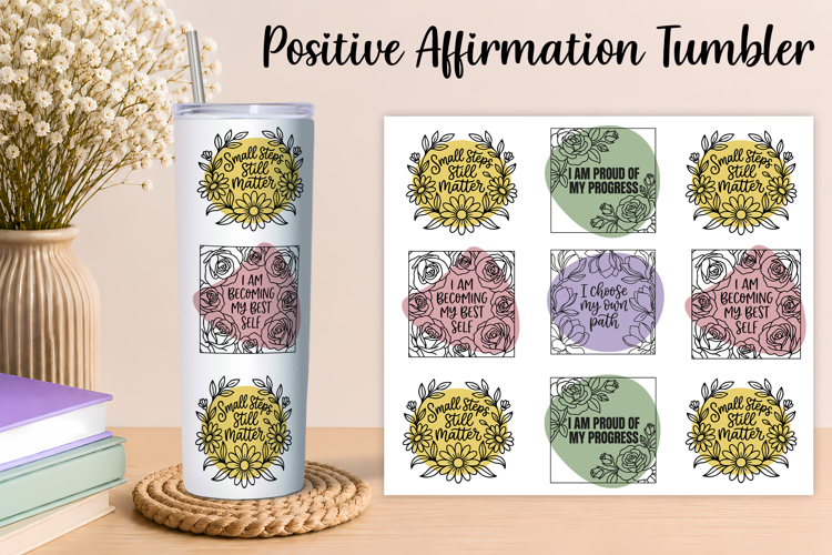 Self Love Affirmation Tumbler PNG