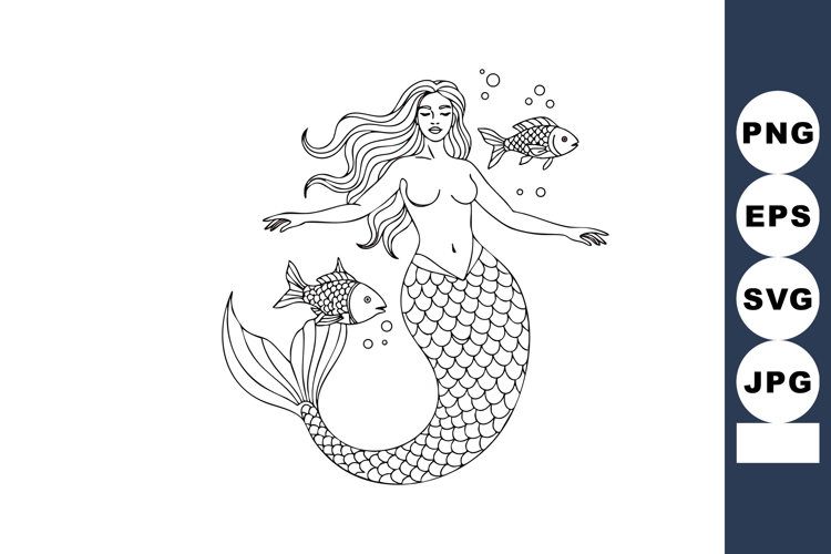 Mermaid Vector Image 21