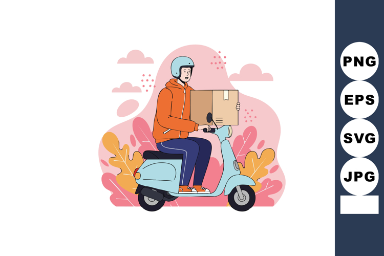 Scooter Clipart Image 2