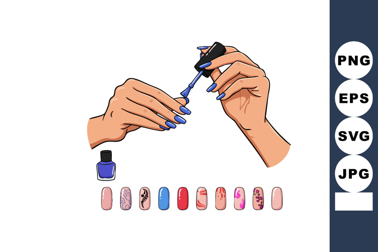 Nail Polish Clipart Image 7