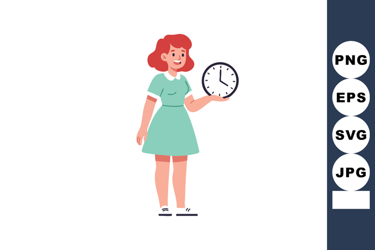 Clock Vector Image 7