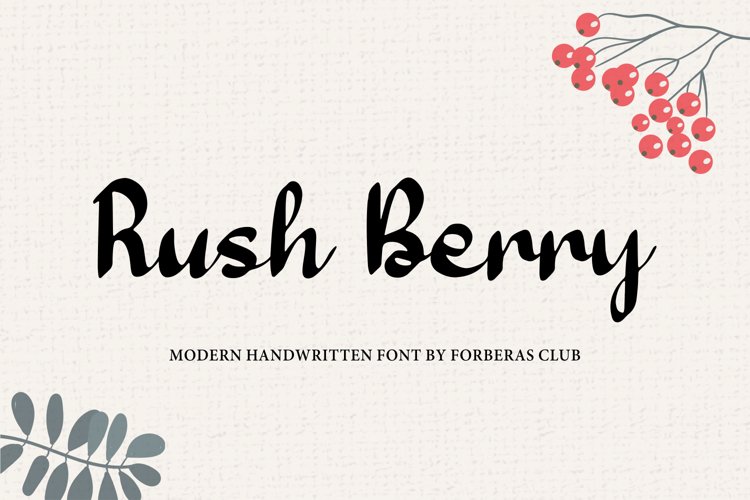 Rush Berry example image 1