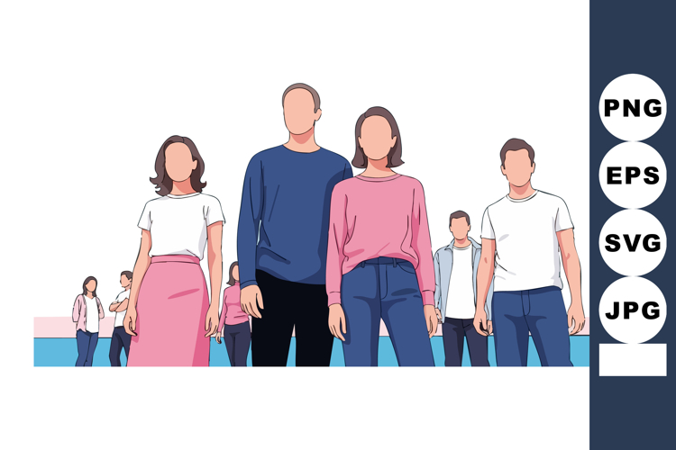 Group Of People Clipart Image 16