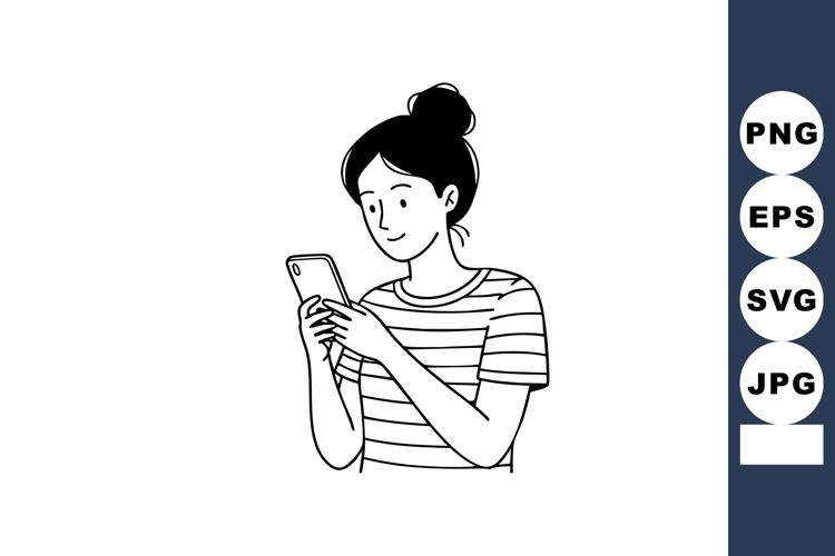  Texting Clipart Image 2