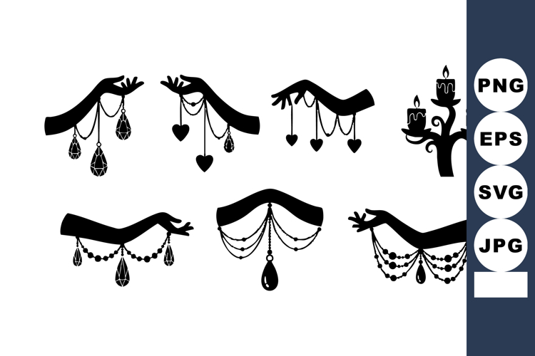 Holding Hands Silhouette Image 3