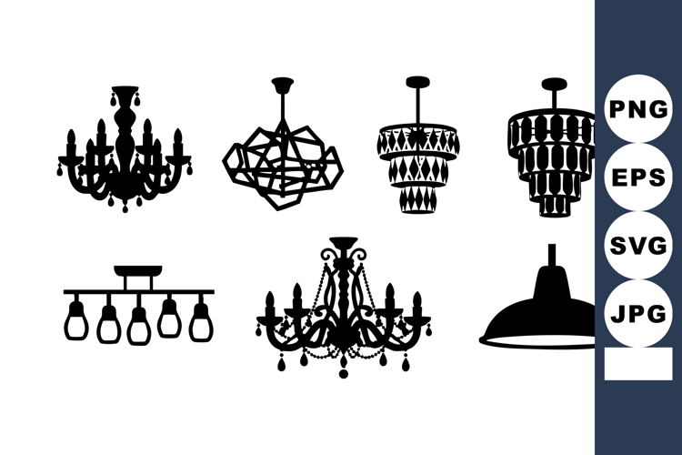Chandelier Silhouette Image 8