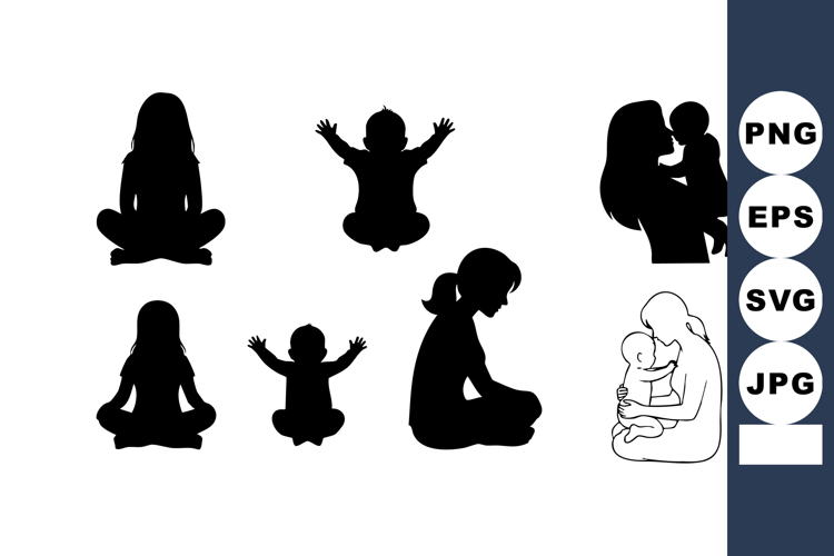 Child Playing Silhouette Image 2