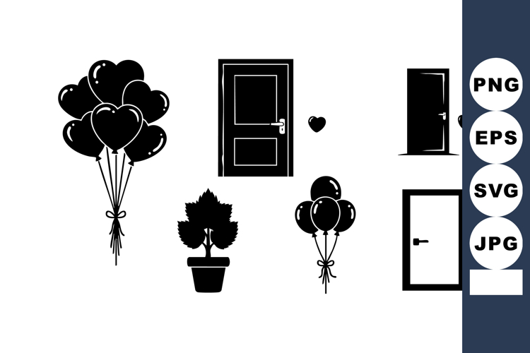 Balloons Silhouette Image 7