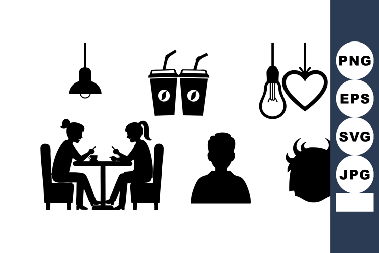 People Sitting Silhouette