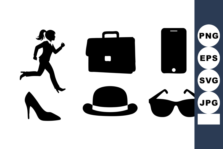  Woman Running Silhouette