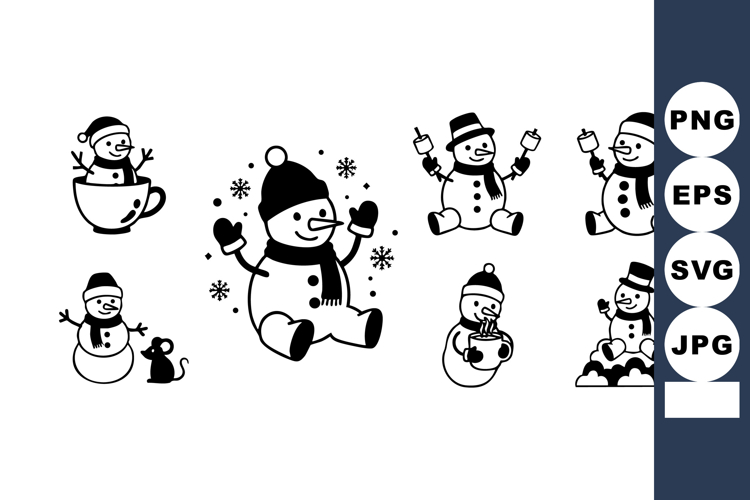 Snowman Illustration Image 18