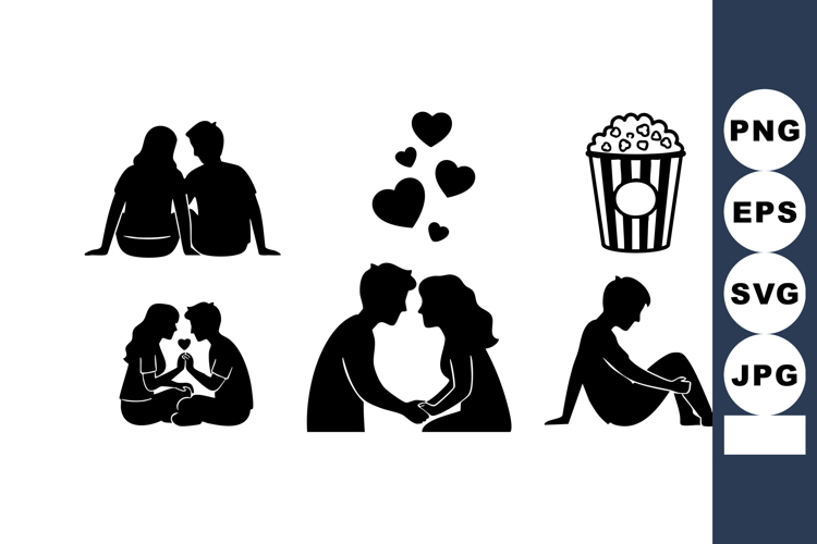 Holding Hands Silhouette Image 19