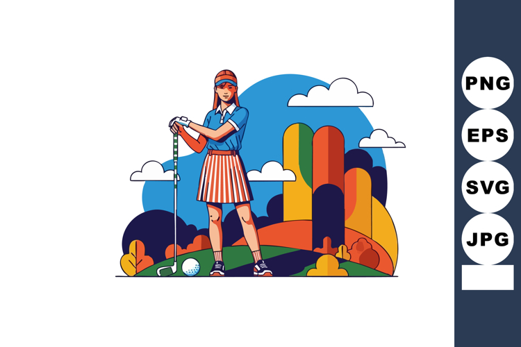 Golfer Clipart