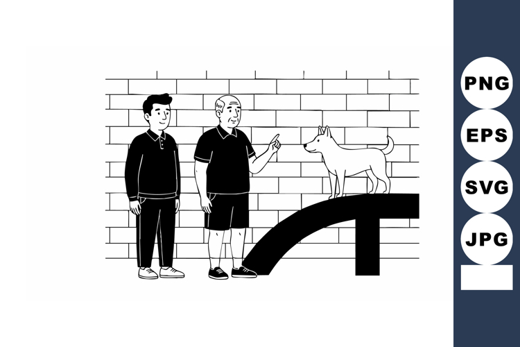 Black And White Animal Clipart Image 7