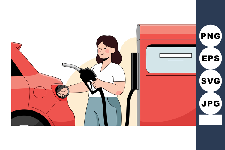 Gas Station Clipart Image 2