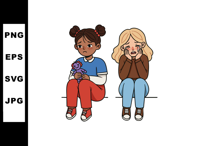 Sad Girl Clipart Image 24