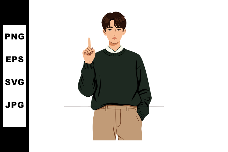 Finger Pointing Clipart Image 11