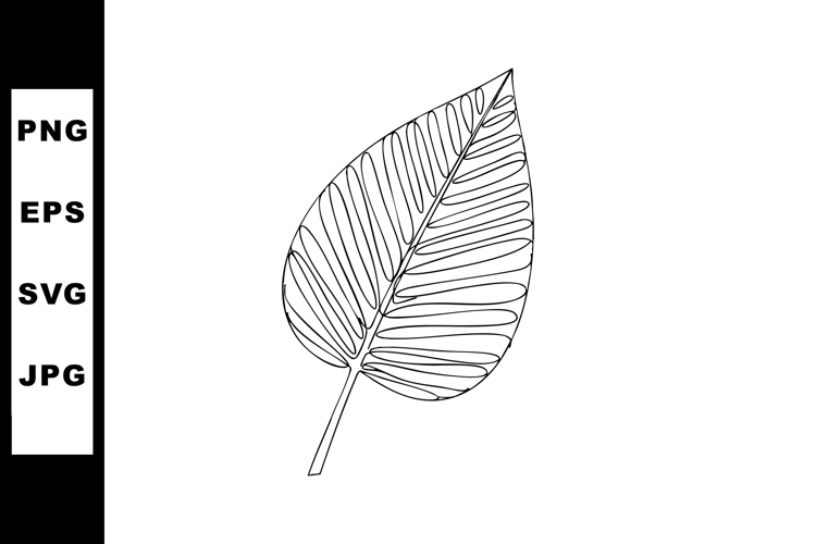 Tropical Leaf Vector Image 2