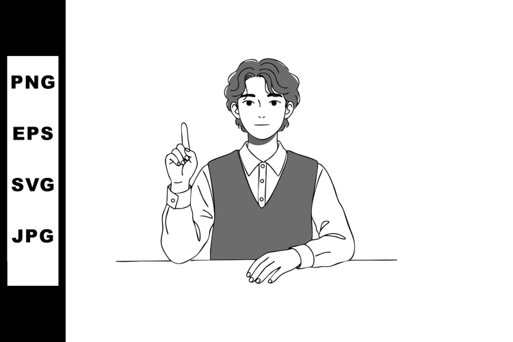 Finger Pointing Clipart Image 5