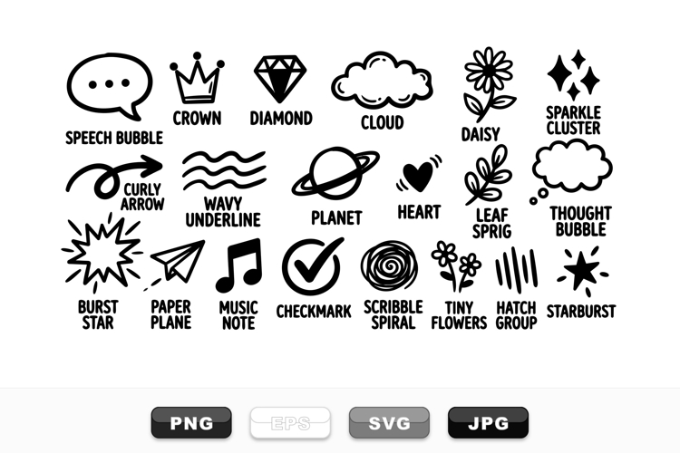 Black And White Line Art Image 11