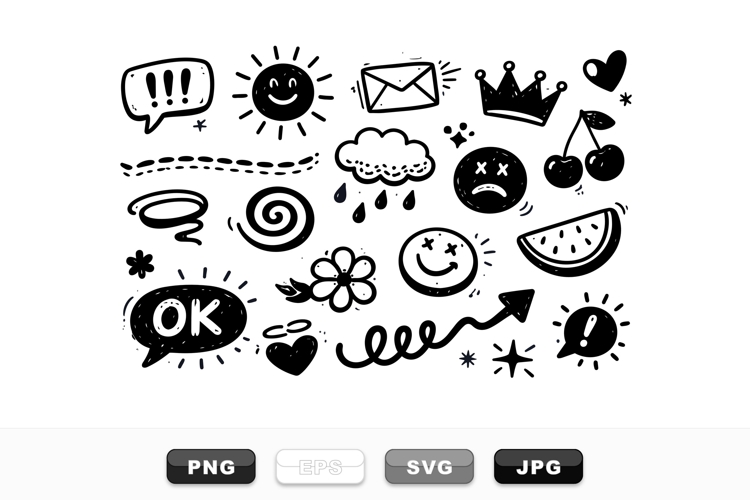 Black And White Line Art Image 9