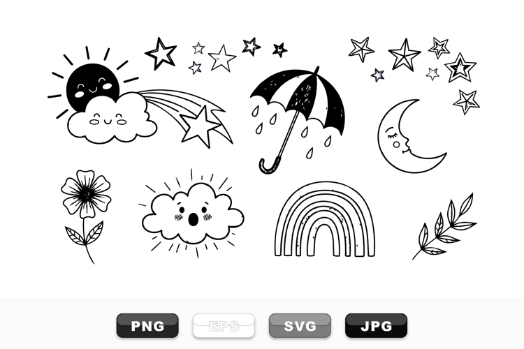 Cute Rainbow Clipart Image 5