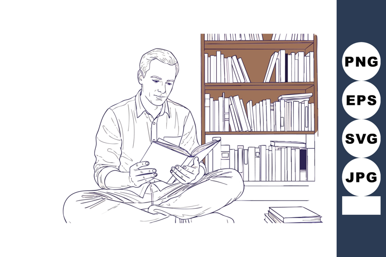 Bookshelf Clipart Image 7