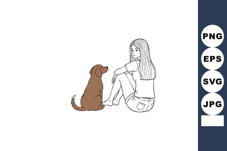 Simple Dog Clipart Image 7