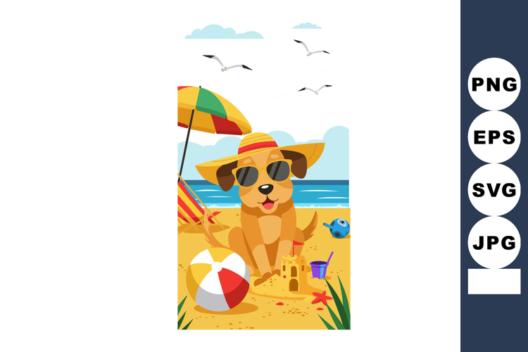 Cute Beach Clipart Image 8