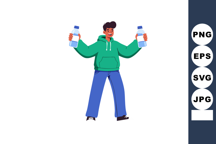 Water Bottle Clipart Image 7