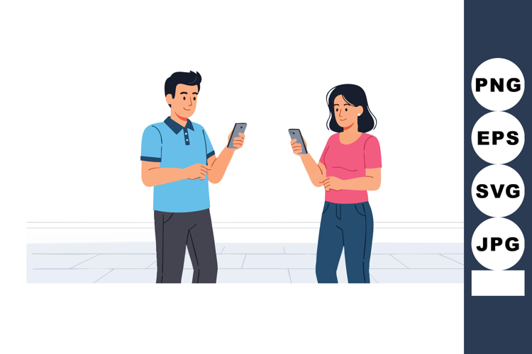  Texting Clipart Image 3