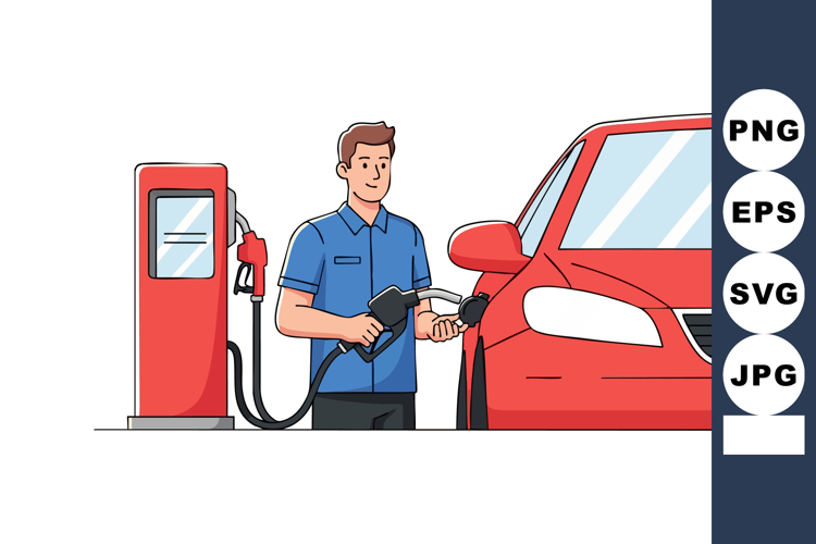 Gas Station Clipart