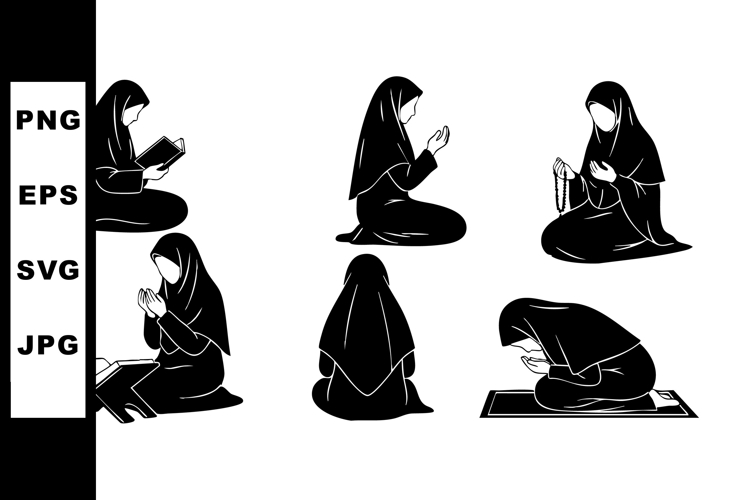 Praying Silhouette Image 24