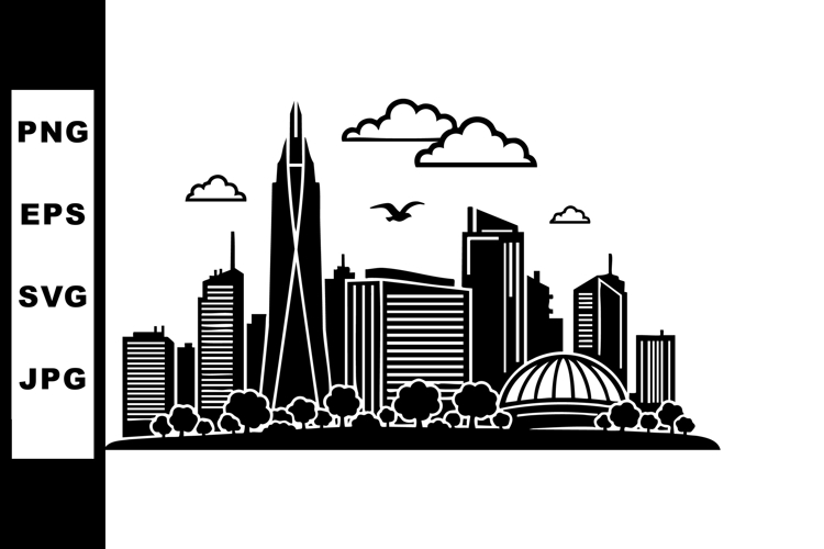 City Skyline Clipart Image 22