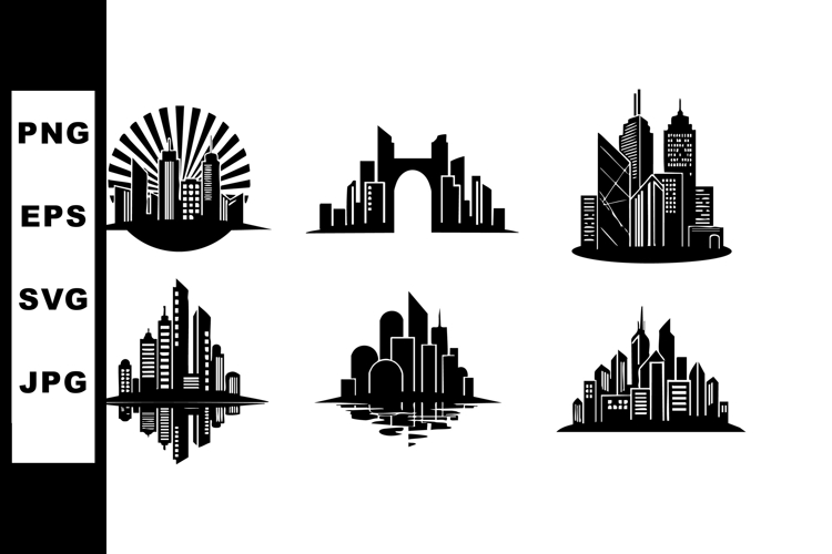 City Skyline Clipart Image 4