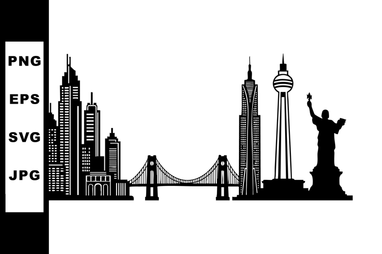 City Skyline Clipart Image 3