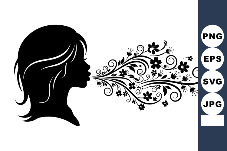 Flower Silhouette Image 10