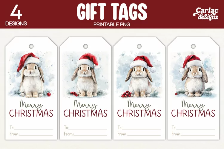 Christmas Gift Tags, Merry Christmas Printable Tags