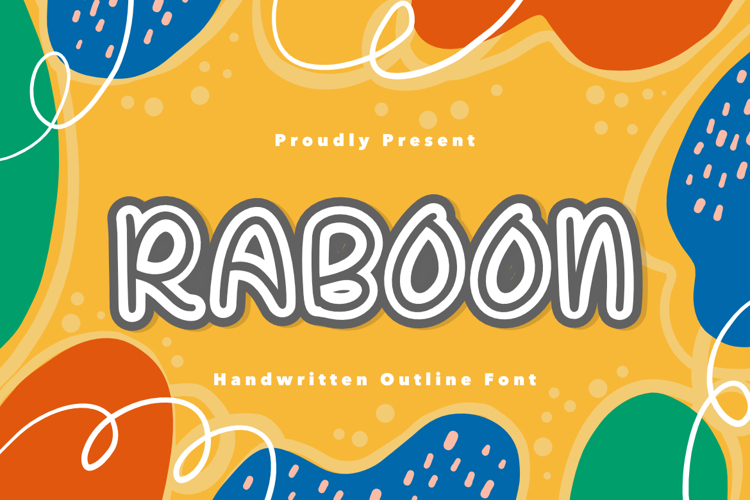 Raboon a Handwritten Outline Font