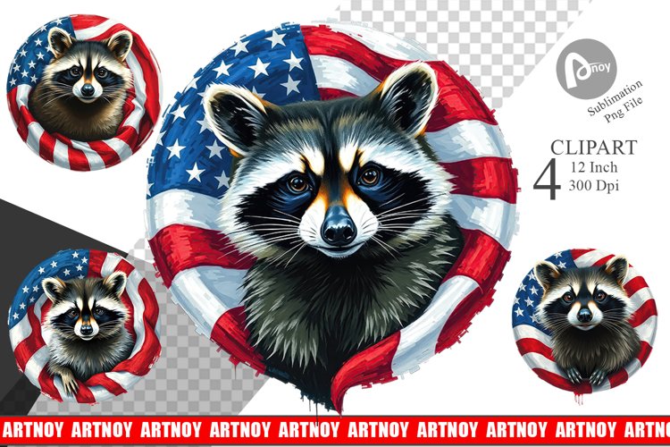 Raccoon Clipart Image 8