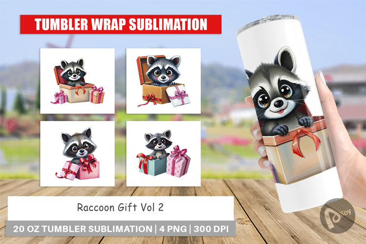 Tumbler Raccoon Gift