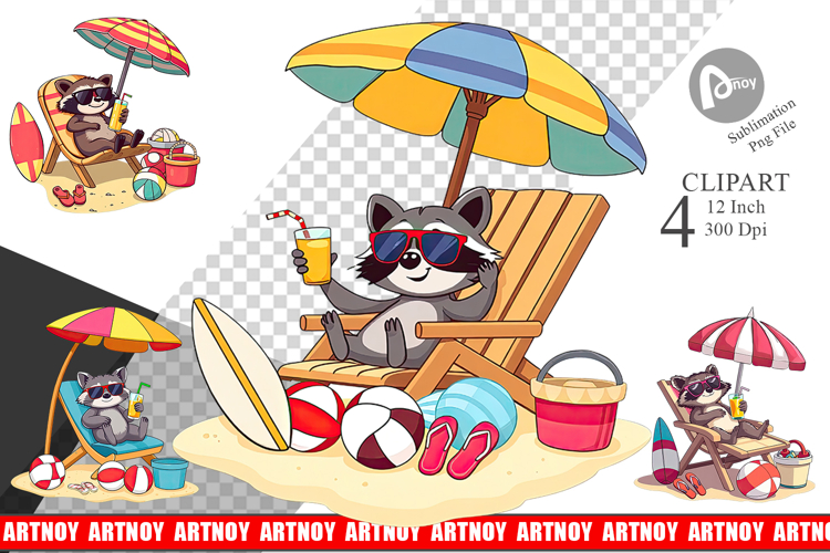 Raccoon Clipart Image 14