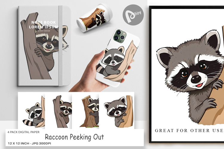 Raccoon Clipart Image 9