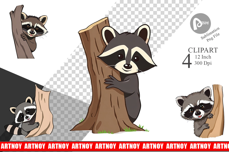 Raccoon Clipart Image 11