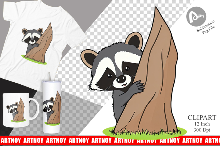 Raccoon Clipart Image 4