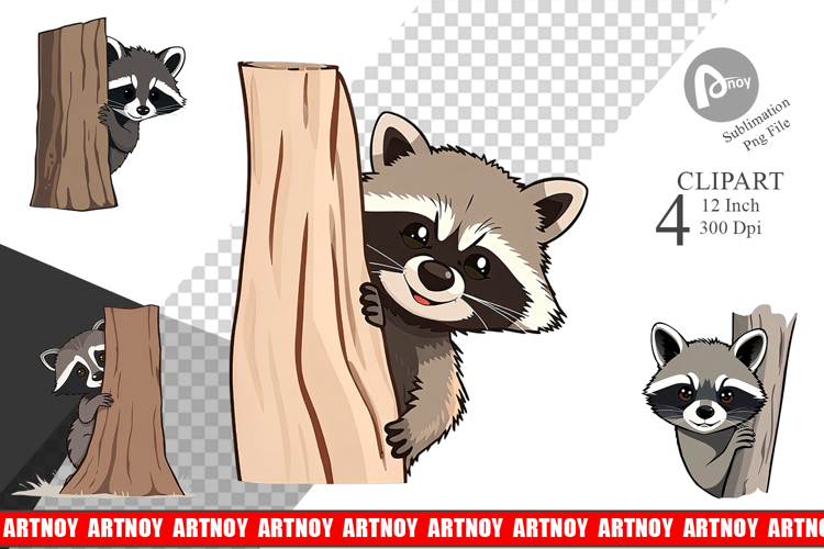 Raccoon Clipart Image 10