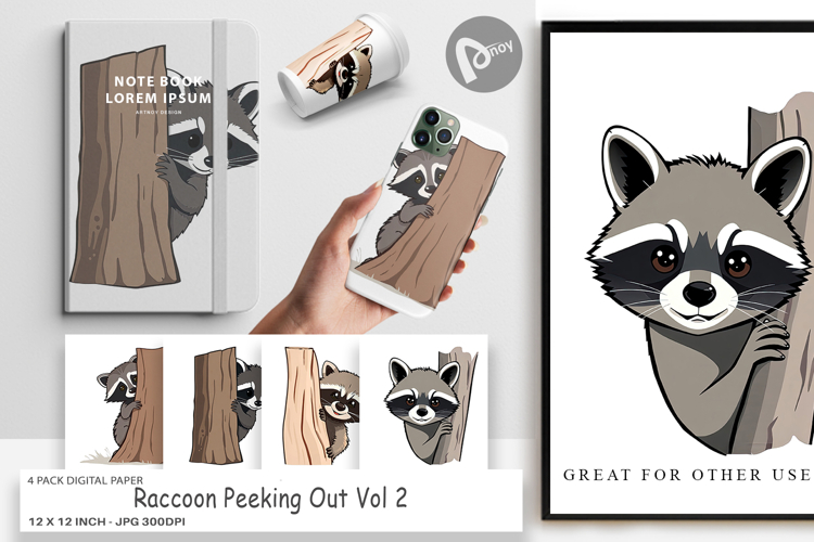 Raccoon Clipart Image 8