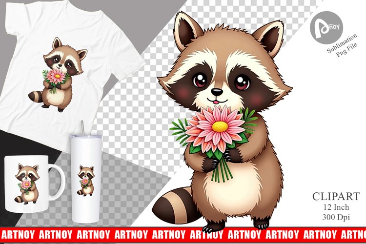 Raccoon Clipart Image 14